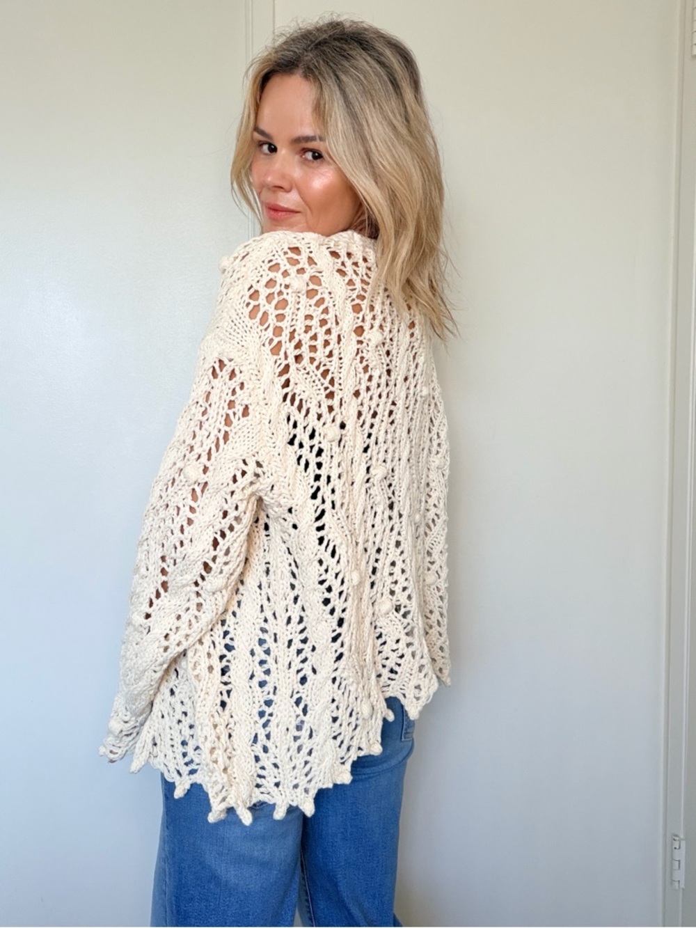Zara Crochet Chunky Knit Cardigan - Picture 7 of 13